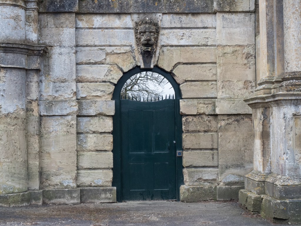 Lion stone entrance