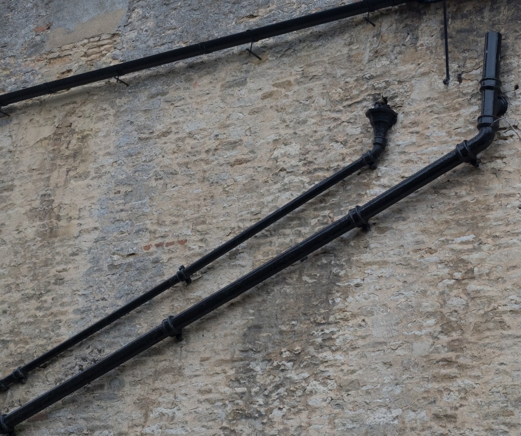 Pipes on stone
